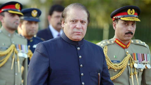 Nawaz visits ISI HQ, briefed on security situation