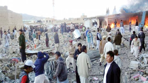 Shutter-down strike in Quetta against suicide attack